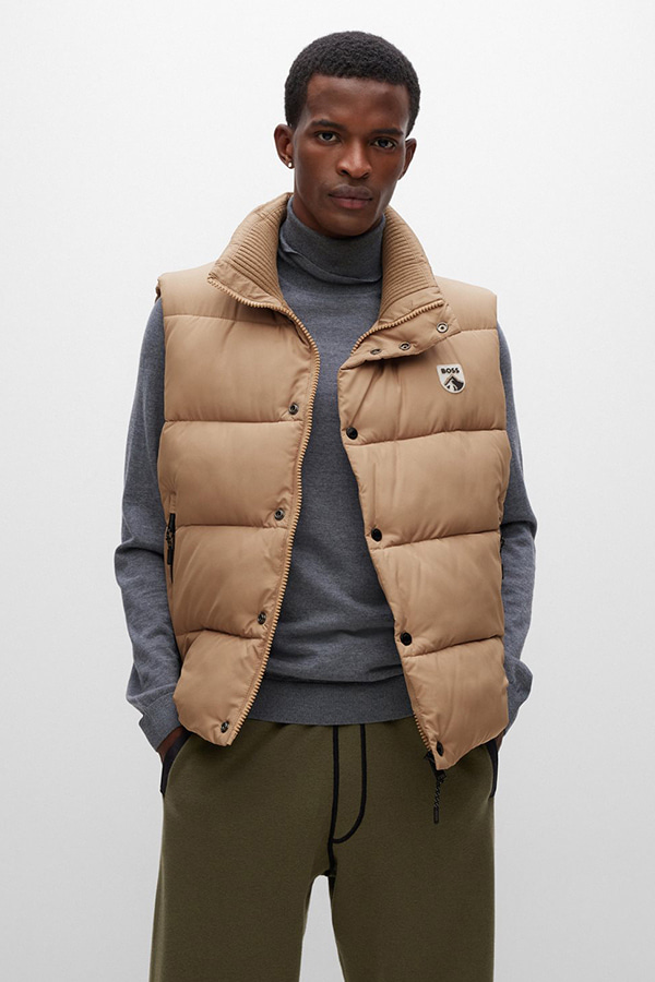 SLEEVELESS JACKET BOSS - 260 BEIGE